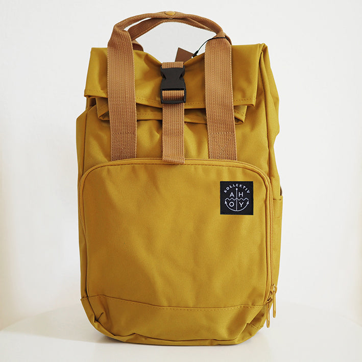 Ahoy Kollektiv - Recycled Compact Roll-Top Backpack (More Colors!)