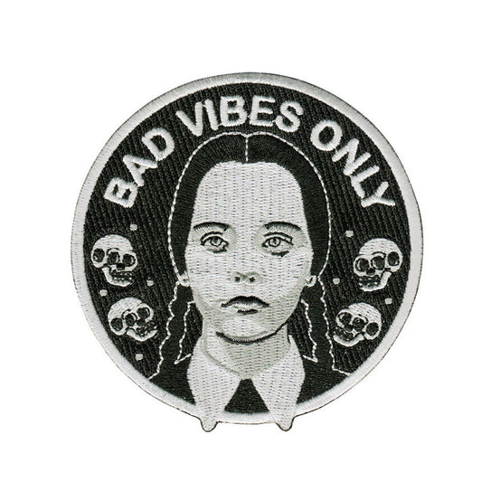 Bad Vibes Only - Iron-On Embroidered Patch