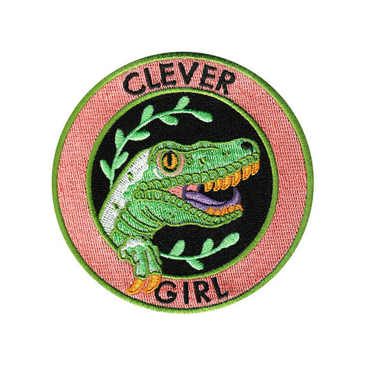 Clever Girl - Iron-On Embroidered Patch