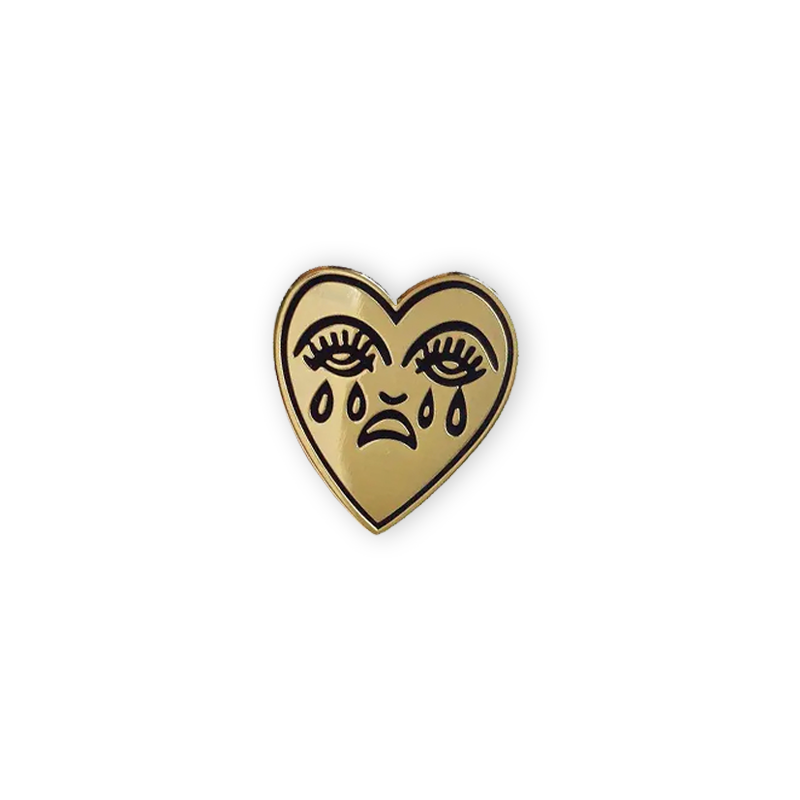 Crying Heart - Enamel Pin