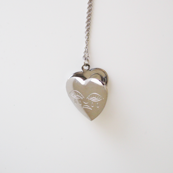 Crying Heart - Locket Necklace