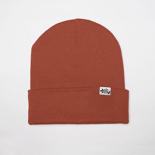 "Rose" Terracotta - Cuffed Beanie