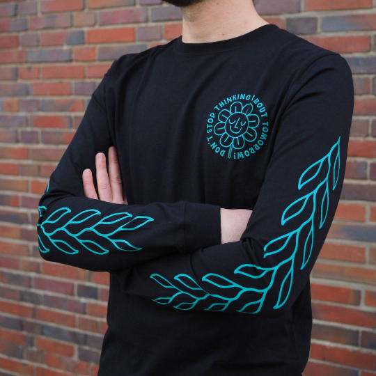 Flower "Don't Stop Thinking About Tomorrow" - Organic Fair Trade Long sleeve Shirt