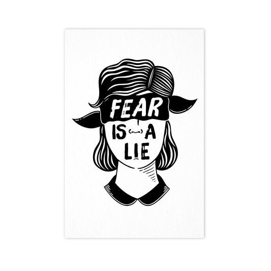 Fear is a Lie - Postcard