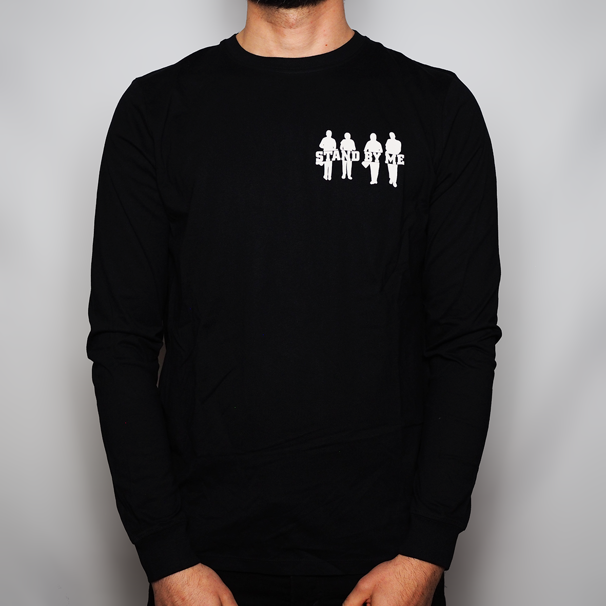 Stand By Me - Long Sleeve Organic Cotton T-Shirt (Front and Back Print)
