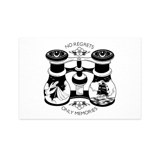 No Regrets - Postcard