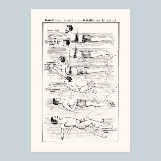 Swimmers - A4 Print