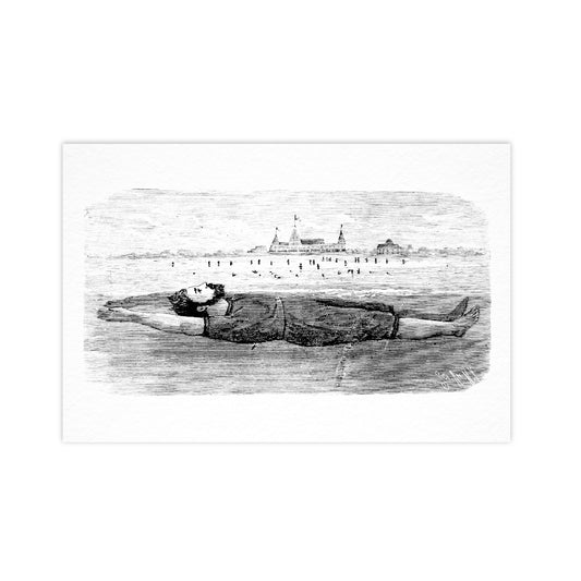 Swimmer - "Vintage Series" Ahoy Postcard