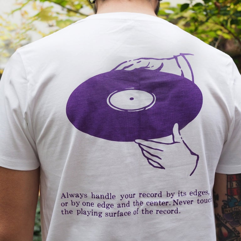 Take Care of your Records - Organic Cotton T-Shirt (Front and Back Print)