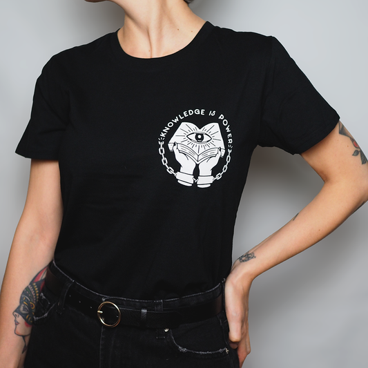 Knowledge is Power - Fitted Organic Cotton T-shirt