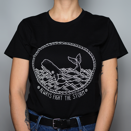 Always Fight The Storm - Fitted Organic Cotton T-shirt