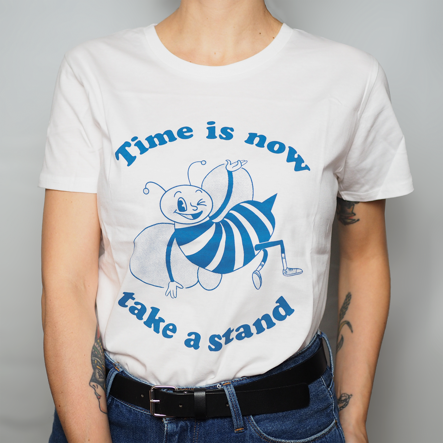 Time is Now, Take a Stand- Fitted Organic Cotton T-shirt