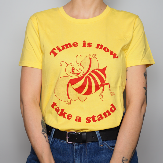 Time is Now, Take a Stand- Fitted Organic Cotton T-shirt