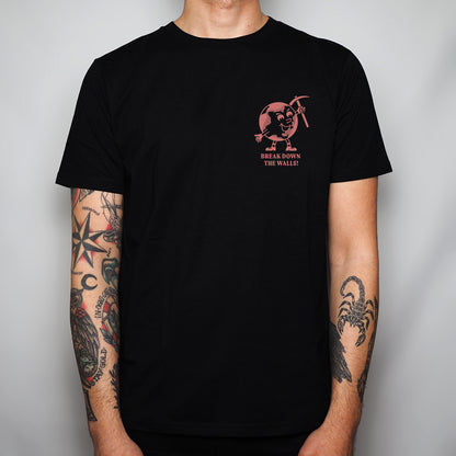 Break down the walls / We are One - Unisex Organic Cotton T-Shirt (Front and Back print)