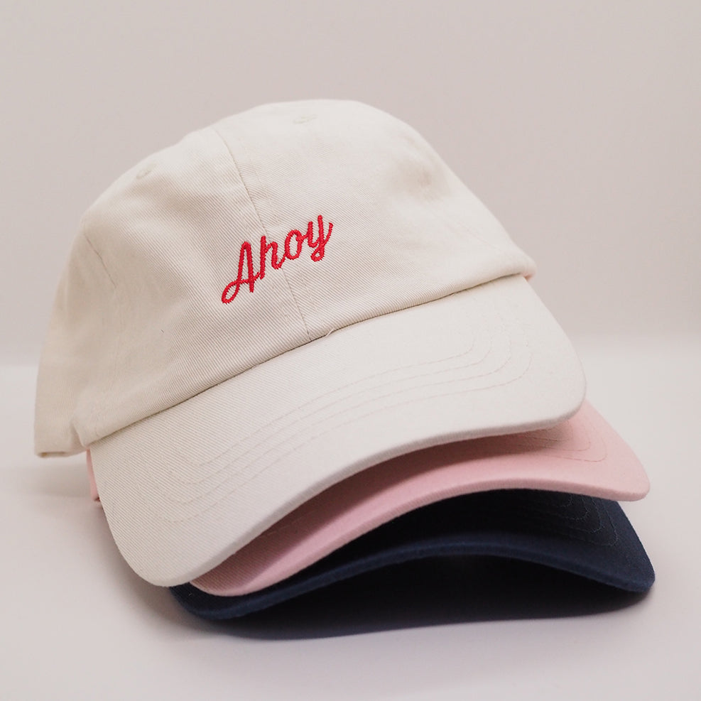 Ahoy - Heavy Cotton Embroidered Cap