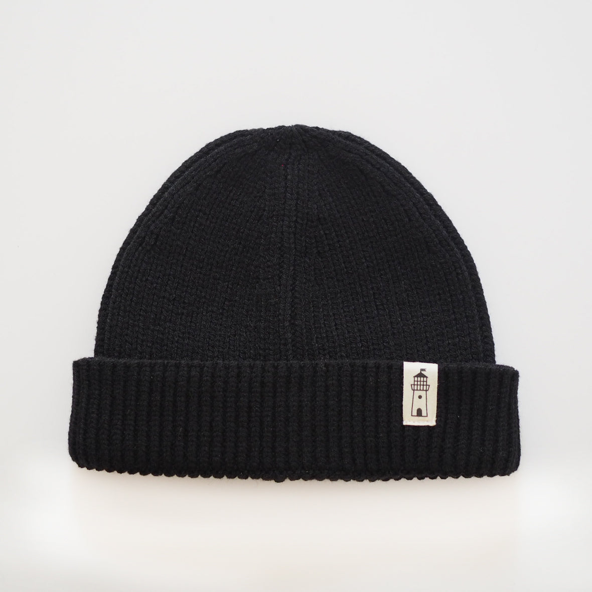 "Lighthouse" Black - Sailor Beanie