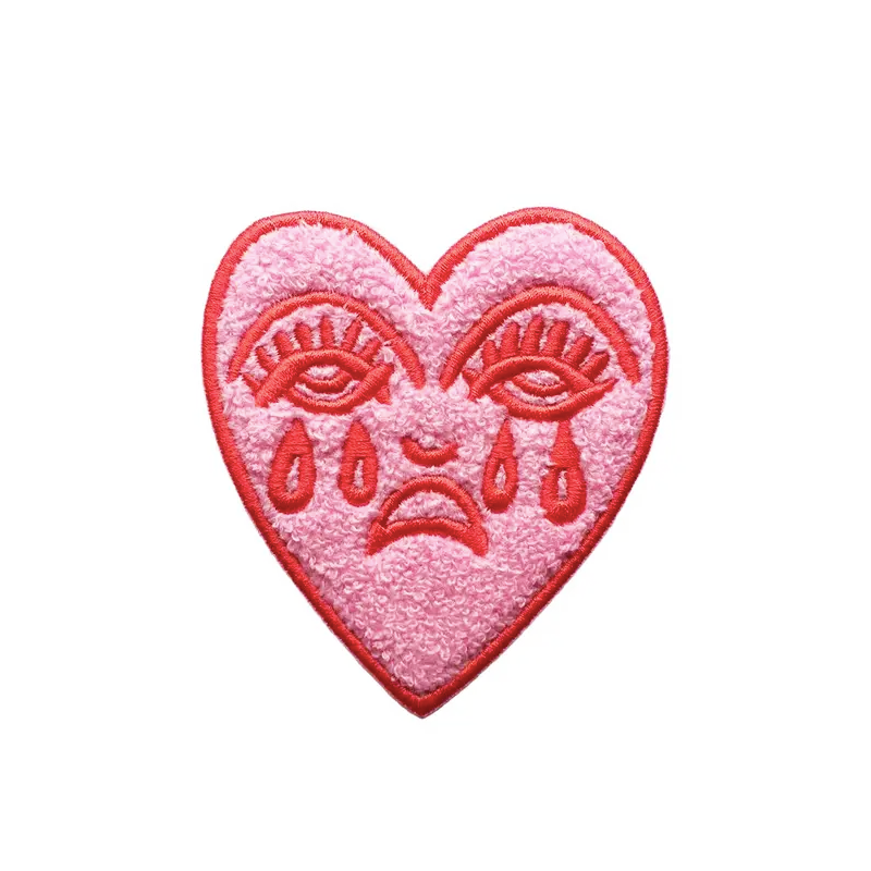 Crying Heart - Chenille Patch