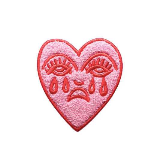 Crying Heart - Chenille Patch