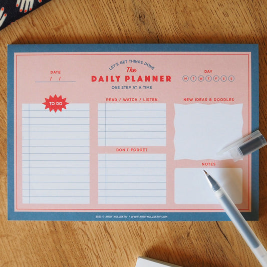 The Daily Planner - A5 desk notepad