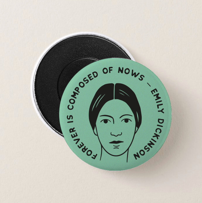 Literary Collection "Emily Dickinson" -  Round Magnet / Pin Button
