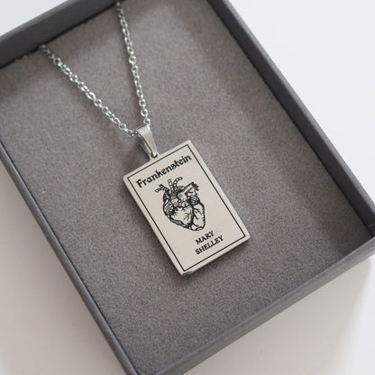 Frankenstein by Mary Shelley - Charm Necklace