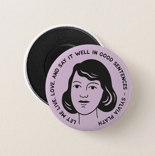 Literary Collection "Sylvia Plath" -  Magnete