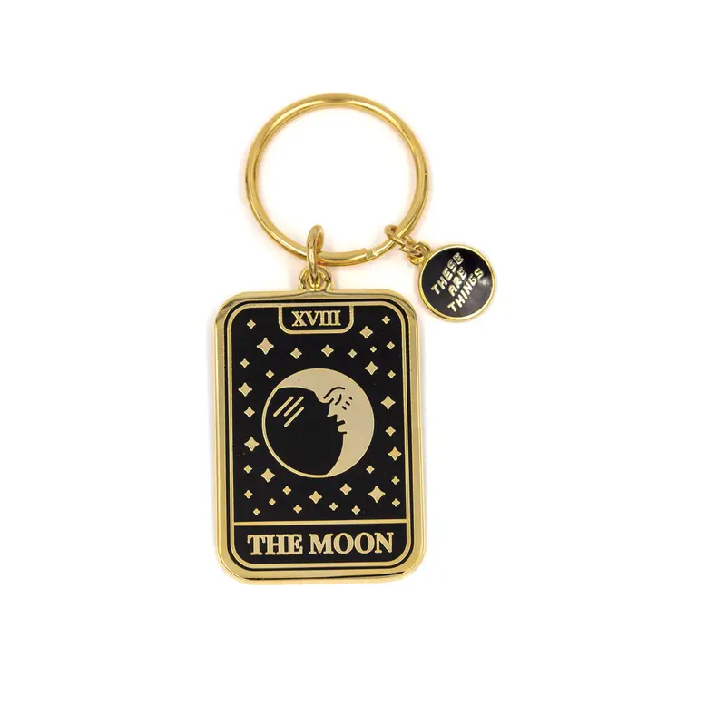 Moon Tarot - Metal Keychain