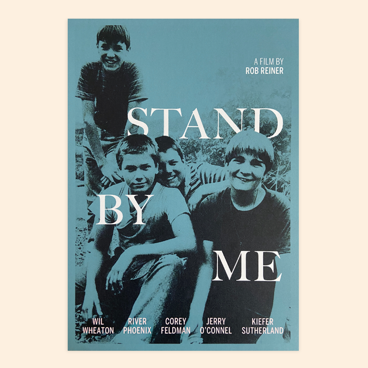 Alternative movie poster A4 Print of Stand by Me by Rob Reiner. Printed on high quality paper - Wall Art for cinephile