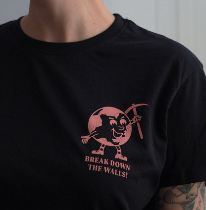 Break down the walls / We are One - Organic Cotton T-Shirt (Front and Back print)