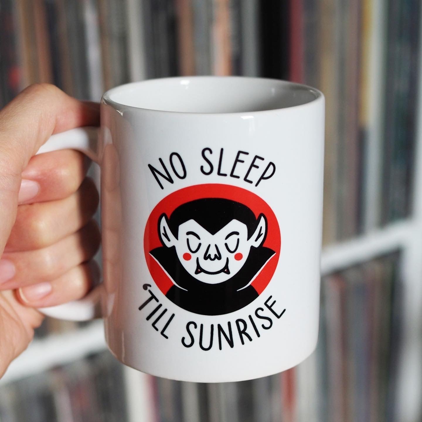 No Sleep 'till Sunrise / Vampire - Tazza in ceramica