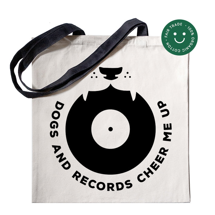 Dogs and Records - Tote Bag
