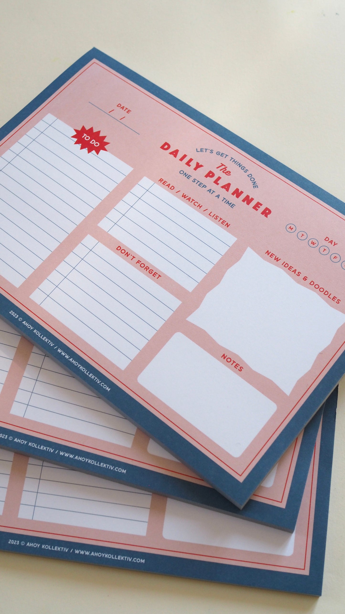 The Daily Planner - A5 desk notepad