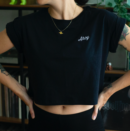 Ahoy - Organic Cotton Crop-Top Shirt