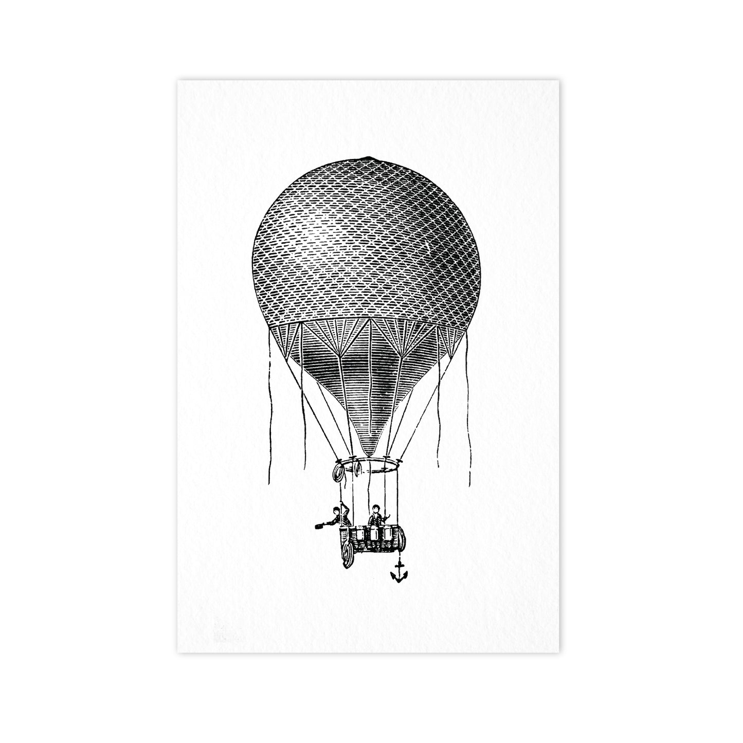 Hot Air Balloon - Ahoy Vintage Postcard