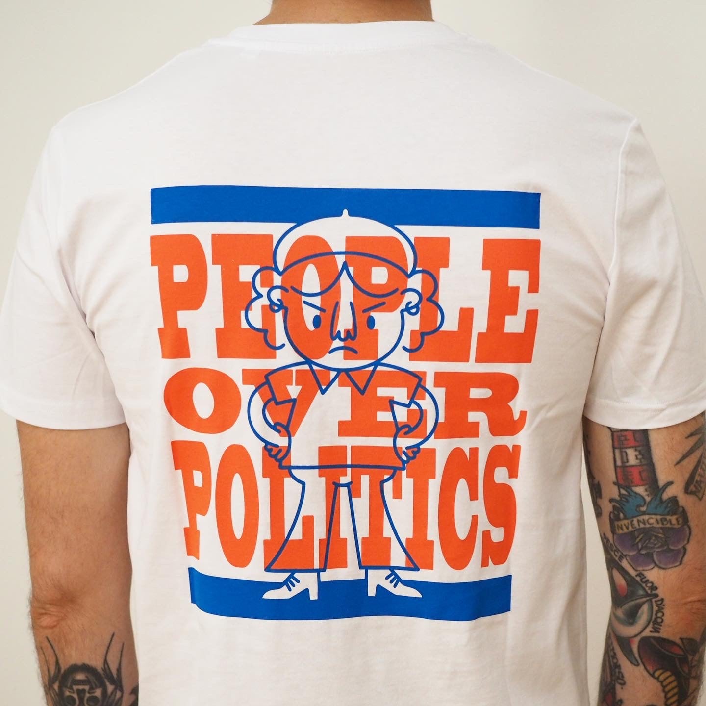 People Over Politics - Organic Cotton T-Shirt (Front and Back print)