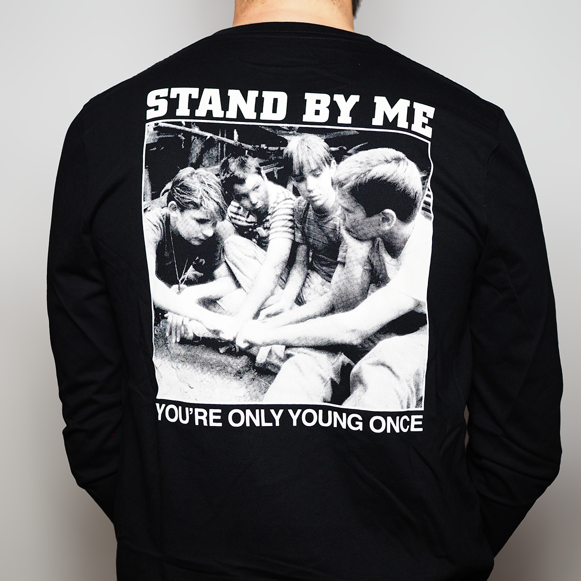 Stand By Me  - Long Sleeve T-Shirt in cotone biologico (Stampa fronte e retro)