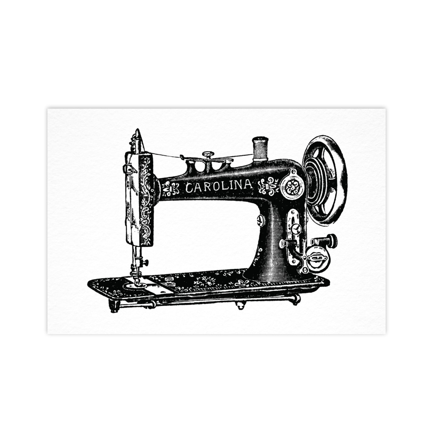 Sewing Machine - Ahoy Vintage Postcard
