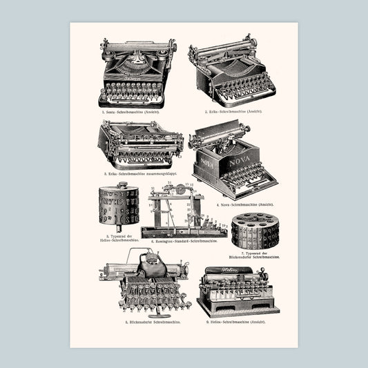 Typewriter - A4 Print
